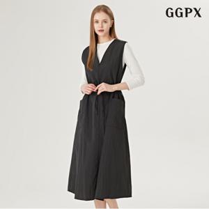 정상가:69,000원 | 민소매 허리 끈 포켓 데일리 롱 원피스 (GOAOW014D)