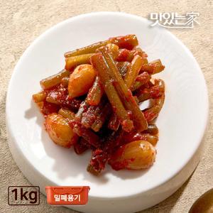 순창문옥례식품 마늘쫑 장아찌 1kg 밀폐용기