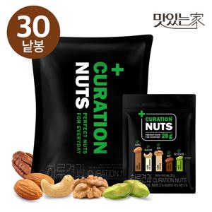 [하루견과] 1봉당28g 맛도품질도UP 순수견과5가지를담은 큐레이션넛츠28gx30입번들