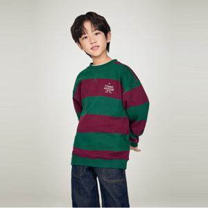 타미힐피거 [UNISEX] 스트라이프 크루넥 스웨트셔츠 (T42E7KKO500BT2VLP)