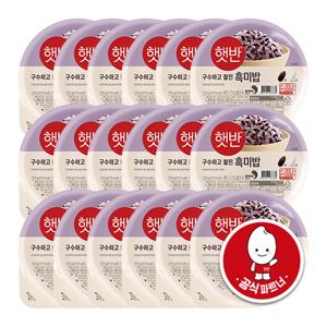 햇반 흑미밥 210G 18ea