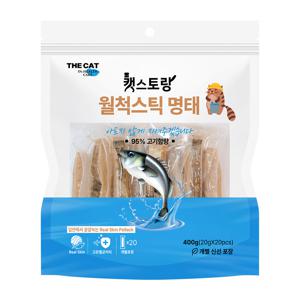 ★유통기한임박 6개월 이상★ 더캣 캣스토랑 월척스틱 명태 400g