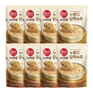 햇반죽 누룽지닭백숙죽 420g x 8개