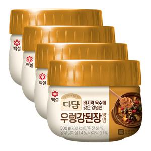 다담 우렁강된장 양념 500G 4개