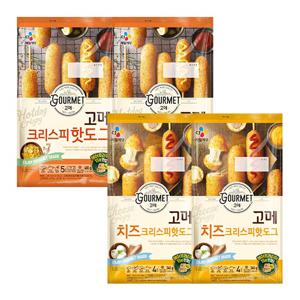 CJ 고메 핫도그 400g x 2개 + 치즈 핫도그 340g x 2개