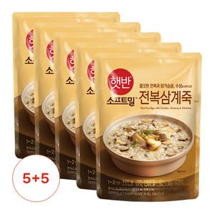 햇반/소프트밀 전복삼계죽 420G 5+5팩