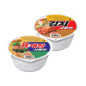 농심 육개장 사발면 6개입 + 김치사발면 6개입