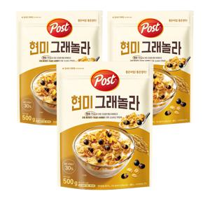 포스트 현미 그래놀라 500G X3