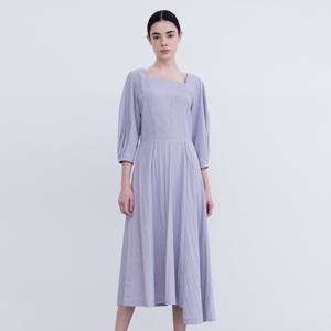 SQUARE NECK PUFF SLEEVE DRESS LV