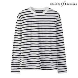 정상가:39,000원 | 라운드넥 단가라 데일리 긴팔 티셔츠 (NO1LW010L0)