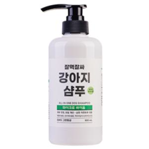 잘먹잘싸 저자극 강아지 샴푸 베이비파우더향, 1개, 500ml