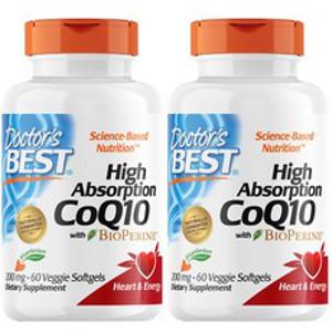 닥터스베스트 하이 앱솔션 CoQ10 200mg 베지 캡, 60정, 2개