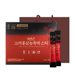 정원삼 6년근 고려홍삼 농축액 스틱 + 쇼핑백, 300g, 1개