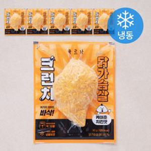 바르닭 크런치 닭가슴살 케이준치킨맛 (냉동), 90g, 6개