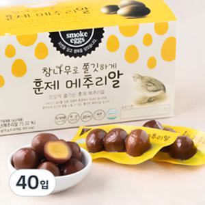 행복담기 훈제 메추리알, 15g, 40입