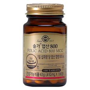 솔가 엽산 800, 100정, 41g, 1개