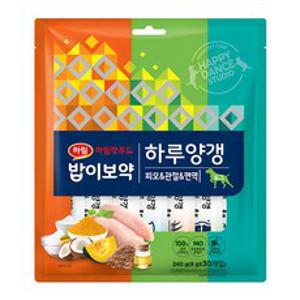 하림펫푸드 생후 3개월 이상 밥이보약 강아지 간식 파우치 30p, 닭고기, 240g, 1세트