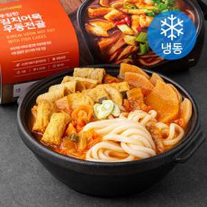 프레시지 푸짐한 김치어묵 우동전골 밀키트 (냉동), 1.49kg, 1개