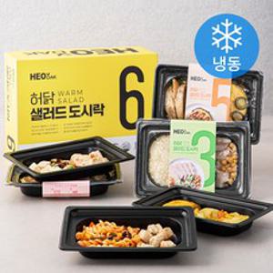 허닭 샐러드 도시락 190g x 6종 세트 (냉동), 1140g, 1세트