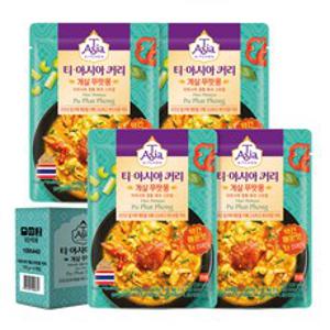 티아시아키친 게살 푸팟퐁 커리, 170g, 4개