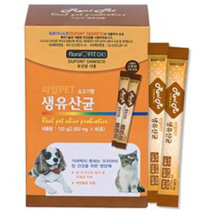 리얼PET 반려동물 생유산균 영양제, 소고기향, 2g, 1개, 장건강