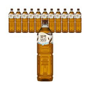 하이트진로 블랙보리라이트 제로칼로리, 1.5L, 12개