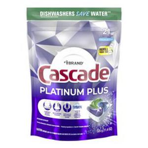 Cascade 플래티넘 플러스 액션팩 프레시 향 식기세척기용세제 21개입, 1개, 325g