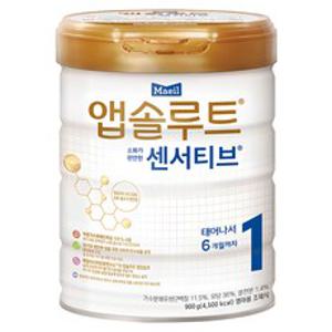 앱솔루트 센서티브 분유 1단계, 900g, 1개