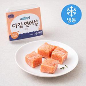 윈윈푸드 다짐 연어살 (냉동), 80g, 1개, 80g