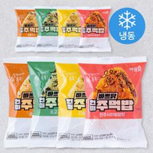 아임닭 바쁘닭 현미 주먹밥 4종 100g x 2개 세트 (냉동), 1세트