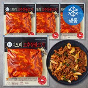 올반 바짝오리 고추장불고기 (냉동), 200g, 4팩