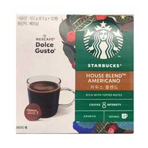 STARBUKS HOUSE BLEND 스타벅스 하우스블렌드 by 네스카페 돌체구스토 12T, 8.5g, 12개입, 1개