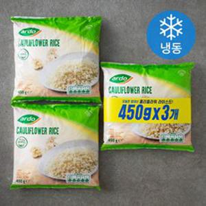 아르도 콜리플라워 라이스드 (냉동), 450g, 3개