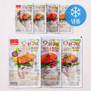 굽네 오븐구이 통닭가슴살 오리지널 110g x 2개입 + 매콤바베큐 110g x 2개입 + 양념갈비맛 110g x 3개입 (냉동), 1세트