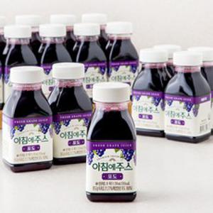 아침에주스 포도, 210ml, 24개