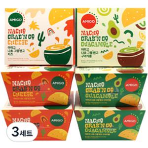 아미고 나쵸 그랩앤고 반반 콤보 100g x 2종 x 3p 세트, 3세트