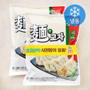 고향만두 면 교자 삼선우동맛 (냉동), 335g, 2개