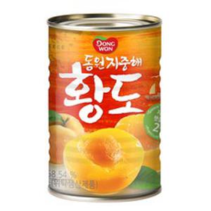 동원 지중해 황도 통조림, 410g, 1개