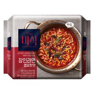 더미식 장인라면 맵싸한맛 135g, 4개