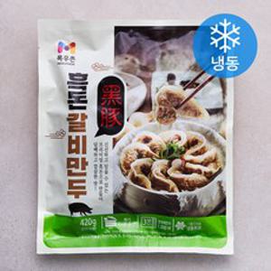 목우촌 흑돈 갈비만두 (냉동), 420g, 1개