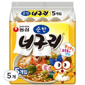 너구리 순한맛 120g, 5개