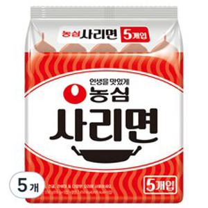 농심 사리면 110g, 5개