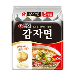 농심 감자면 117g, 5개