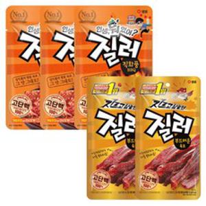 질러 부드러운 육포 30g x 2p + 직화풍 BBQ 30g x 3p, 150g, 1세트