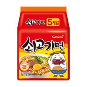 삼양 쇠고기면 120g, 5개