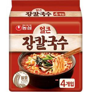 농심 얼큰 장칼국수 103g, 4개