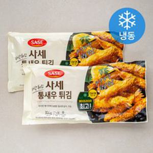 사세 바삭튀긴 통새우 튀김 (냉동), 300g, 2개