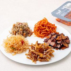 맛다린 호두 멸치조림 90g + 간장오다리조림 120g + 오징어채조림 70g + 진미채 90g + 쥐포채간장조림 90g, 1세트