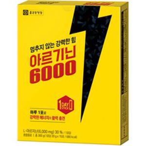 종근당건강 아르기닌6000 15p, 1개, 300g