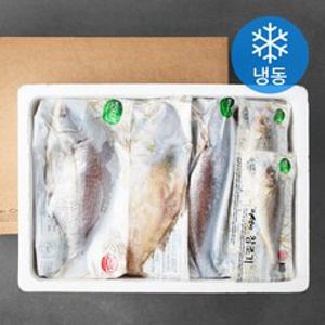 바다소리 품질인증 참조기 80g x 5미 + 참가자미 300g x 3미 + 참돔 300g + 참민어 300g 선물세트 (냉동), 1세트